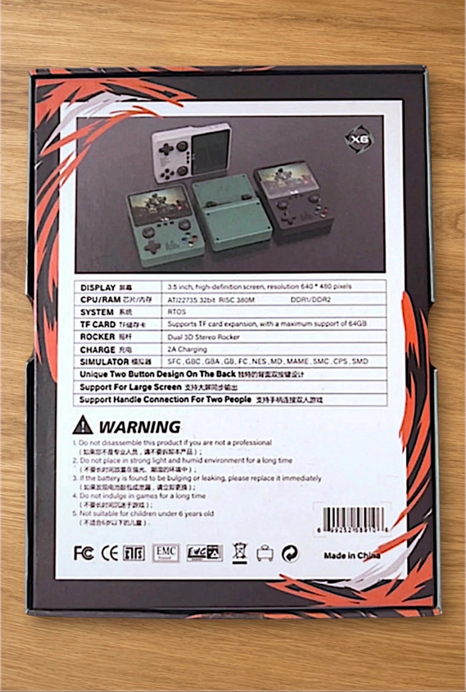 Consola Retro Portátil X6 3.5" HD 32GB – photo 3